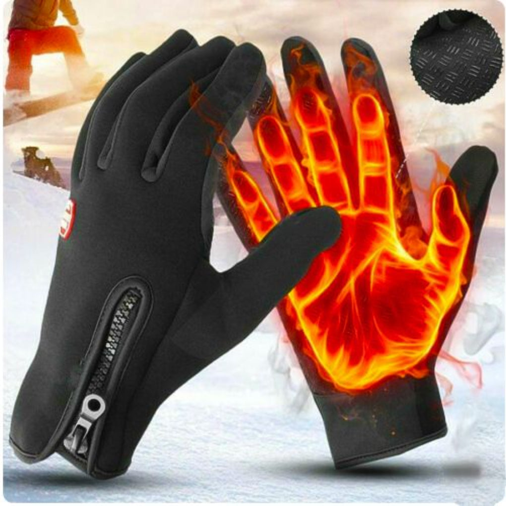 Guantes de invierno impermeables | Compatibilidad con pantallas táctiles y forro polar | Comodidad con estilo para actividades al aire libre