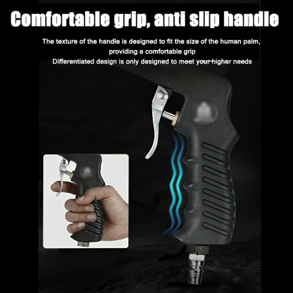 Air-Powered Abrasive Blaster with Steel Construction and 0.26 in Nozzle for Garage Workshop Auto Body Prep Corrosion Stripping