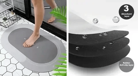 Maverick Bath Mat - Super Absorbent Non-Slip Design