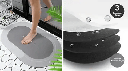 Maverick Bath Mat - Super Absorbent Non-Slip Design