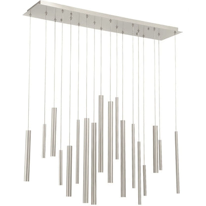 Adjustable Aluminum Tube LED Ceiling Light for Dining Room Kitchen Island Modern Spot Lighting Fixture Sleek Metal Design