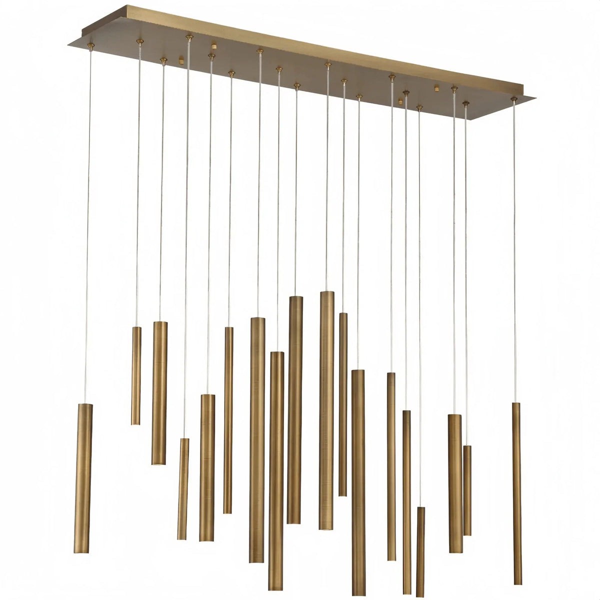 Adjustable Aluminum Tube LED Ceiling Light for Dining Room Kitchen Island Modern Spot Lighting Fixture Sleek Metal Design