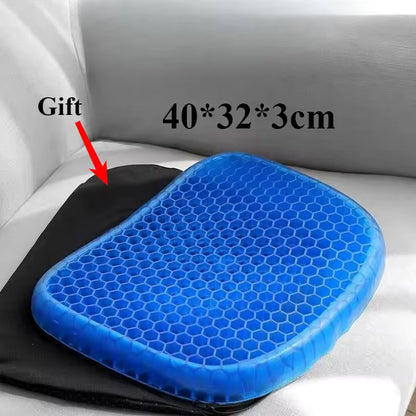 Gel Seat Cushion for Tailbone Pain Relief | Pressure-Distributing Support Pad for Office Chair, Car & Wheelchair | Orthopedic Sitting