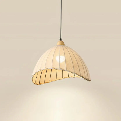 Wood & Linen Drum Ceiling Light 59 in Drop for Dining Tables Kitchen Islands E27 Socket Adjustable Hanging Fixture Natural Minimalist