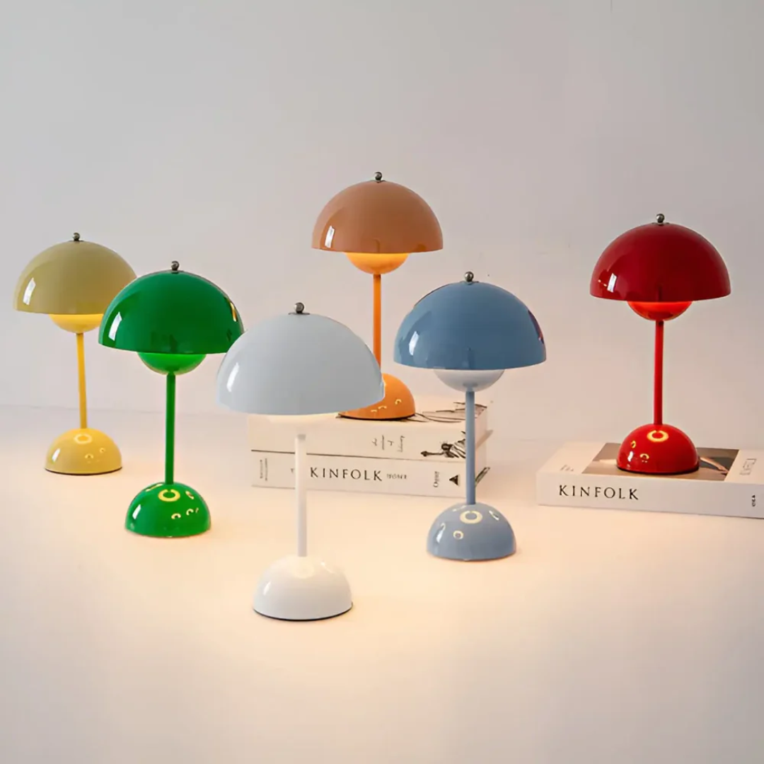 Rechargeable LED Table Lamp Dimmable Touch Control Portable Cordless Desk Light Ambient Lighting Metal Modern Home Bedroom