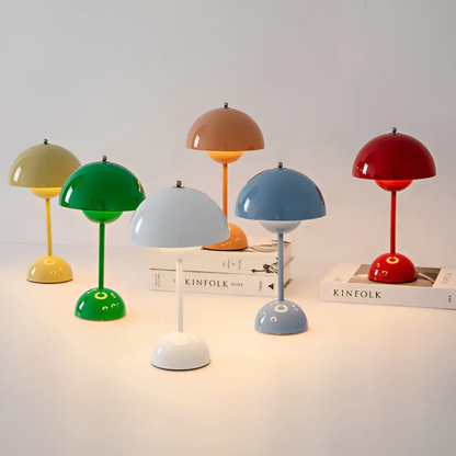 Rechargeable LED Table Lamp Dimmable Touch Control Portable Cordless Desk Light Ambient Lighting Metal Modern Home Bedroom