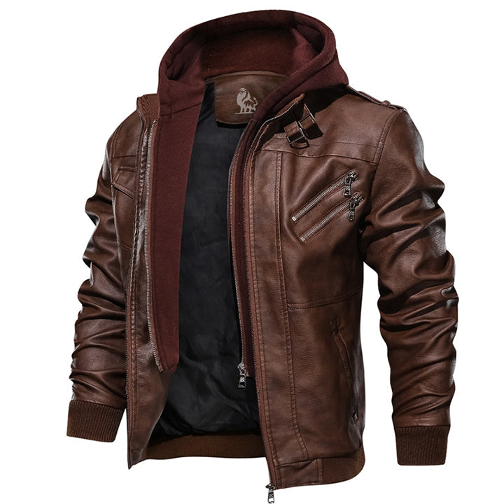 Men's Jacket 2-Pack Bundle – Black & Tan Brown Casual Outerwear Set for Everyday Comfort & Style