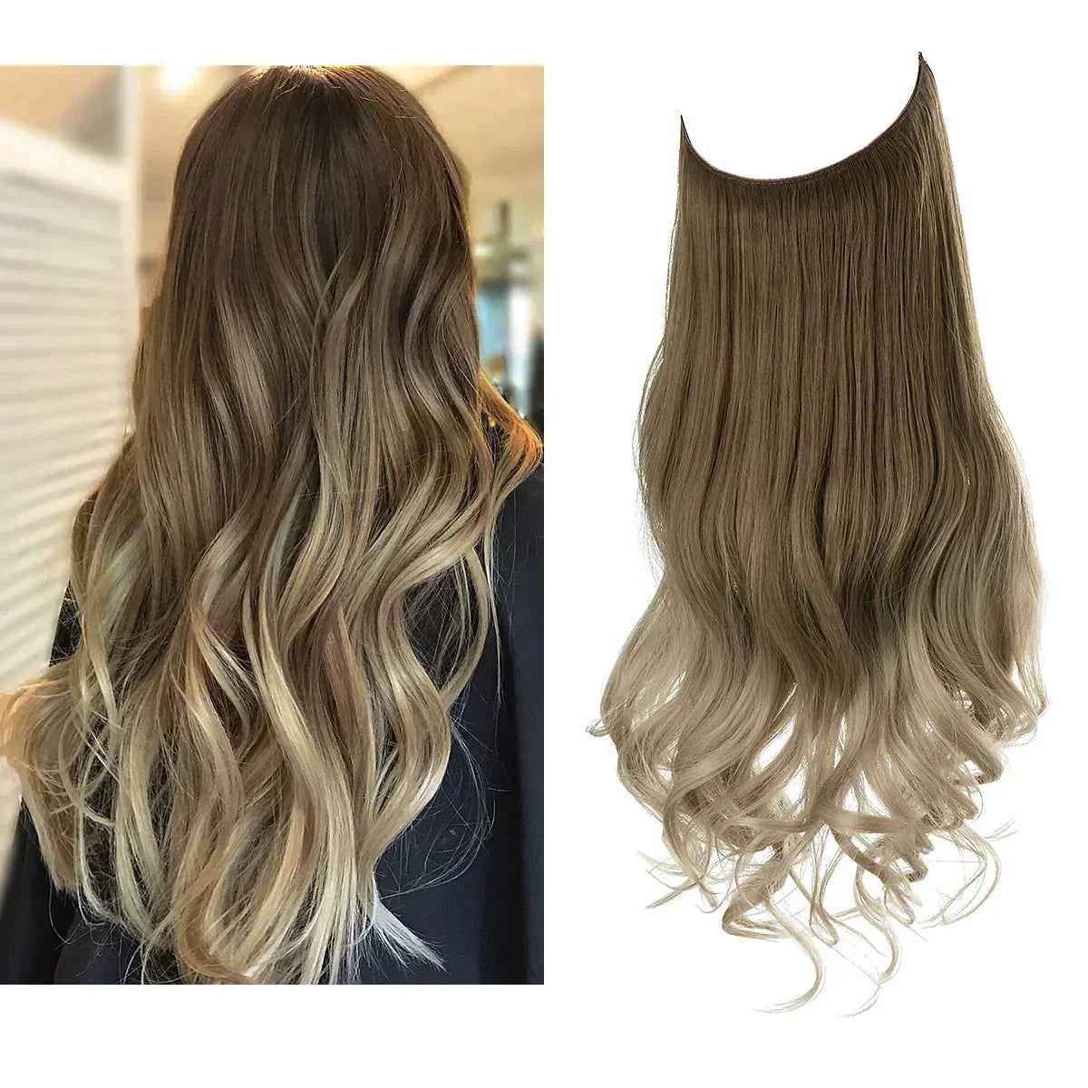 Remy Human Hair Extensions Clip-In Seamless Natural Volume Real Hair Strands Heat Safe Styling Full Ends No Tangle Women's Hair