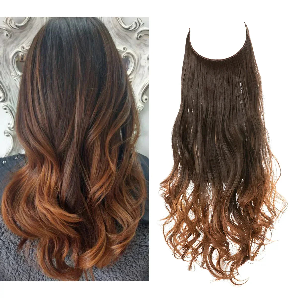 Remy Human Hair Extensions Clip-In Seamless Natural Volume Real Hair Strands Heat Safe Styling Full Ends No Tangle Women's Hair