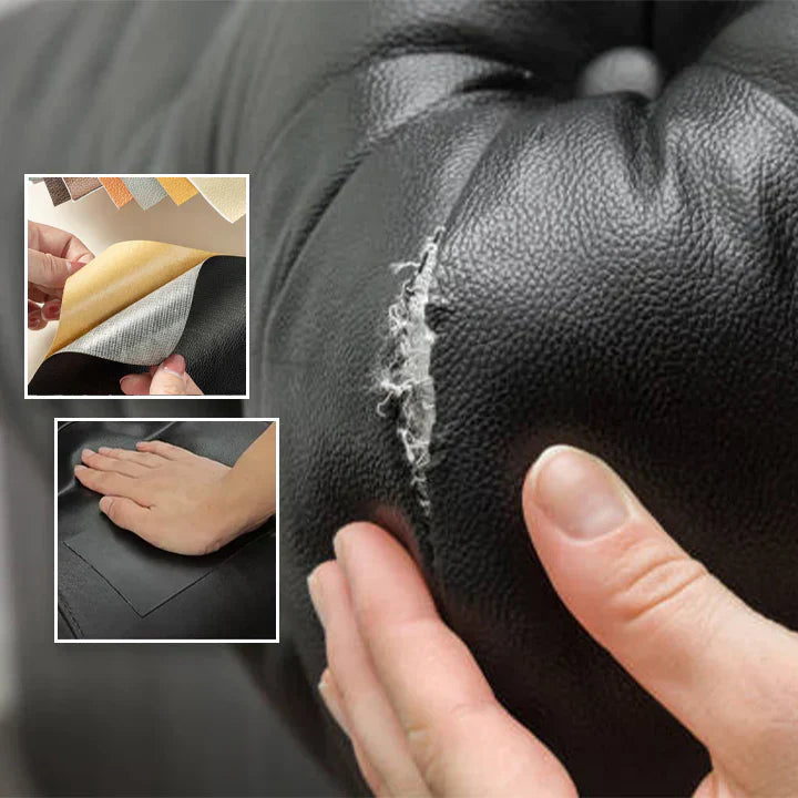 Self Adhesive Leather Patch for Car Seats, Leather Sofa Patch, Leather Scratch Repair for Jackets and Bags