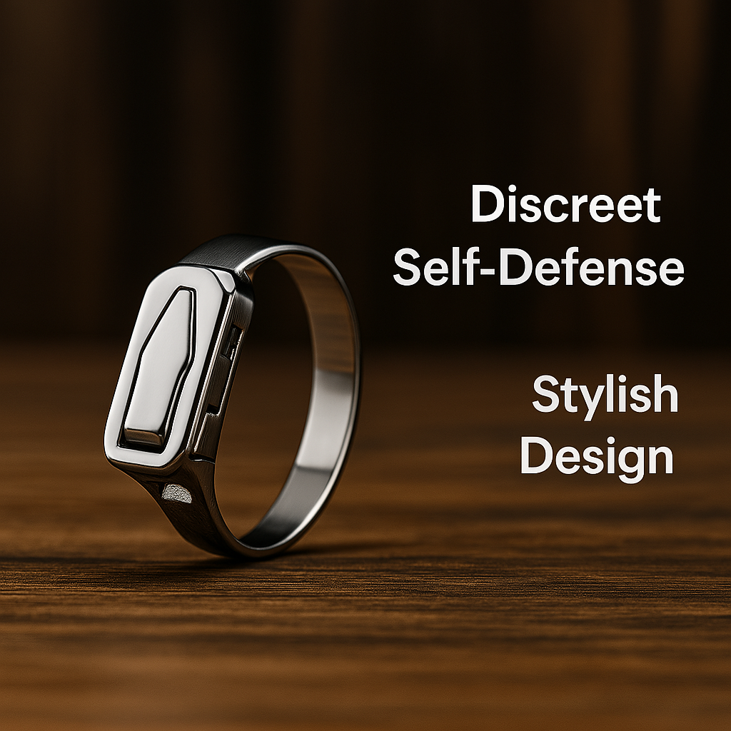 Tactical Finger Ring Personal Safety Tool Everyday Carry EDC Compact Protection Device Covert Wearable Security Accessory Lightweight Metal