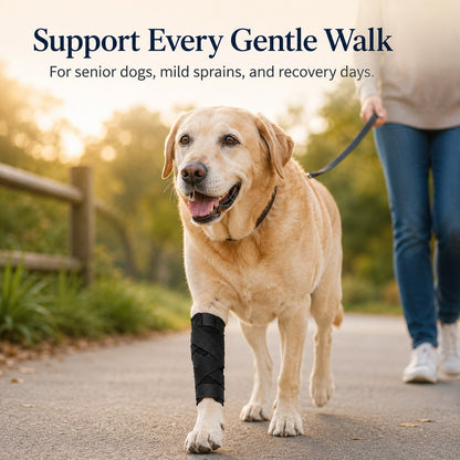 Ortekor Dog Leg Recovery Support Brace for Senior Dogs & Post-Surgery Wound Protection - Adjustable Front & Rear Leg Stabilizer