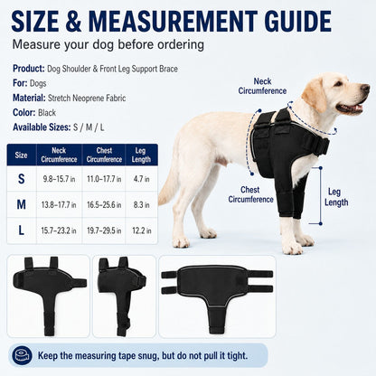 Ortekor Senior Dog Shoulder & Front Leg Support Brace for Cold Walks & Daily Comfort