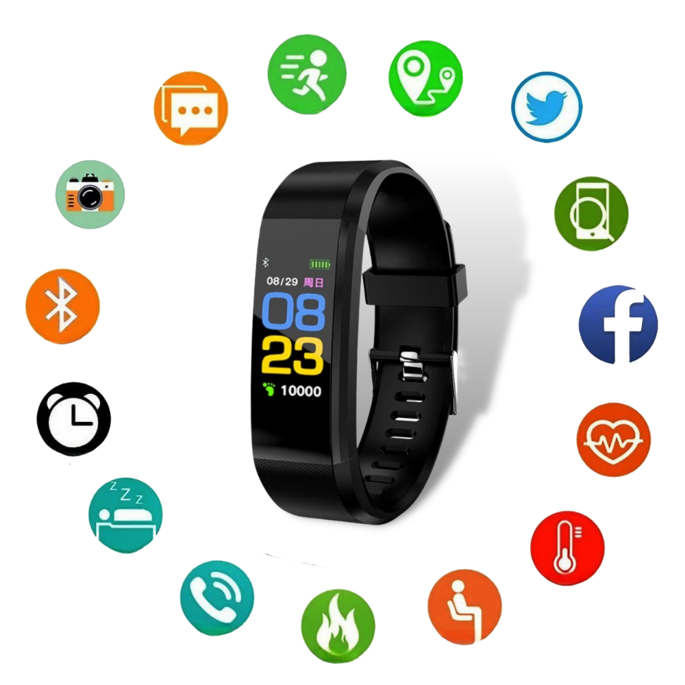 Reloj inteligente de monitoreo de salud para personas mayores con seguimiento de frecuencia cardíaca y presión arterial