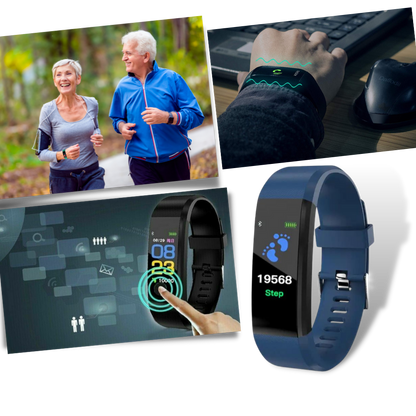 Reloj inteligente de monitoreo de salud para personas mayores con seguimiento de frecuencia cardíaca y presión arterial