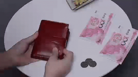 Genuine Leather Multi-Pocket Wallet with RFID Protection | Compact Design for Secure Organization