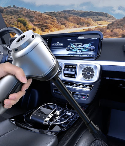 Handheld Rechargeable Vacuum Cleaner for Car & Home – Wireless Portable Dust Buster with Powerful Motor & Accessories