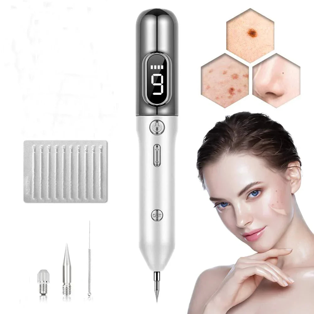 At-Home Precision Spot Removal Device with 9 Adjustable Intensity Settings for Skin Imperfections & Unwanted Marks
