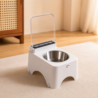 Ortekor Smart Auto-Opening Covered Cat Bowl for Cleaner Indoor Feeding - Rechargeable Dustproof Cat Feeder