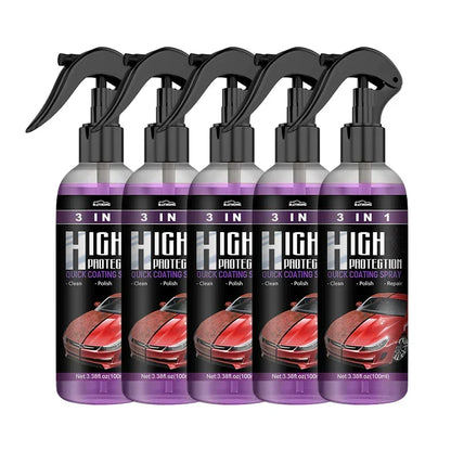 Waterless Car Detailing Spray Polish Cleaner Scratch Remover Protective Nano Coating for Auto Paint Glass Plastic RV Motorcycle Boat