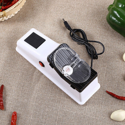 Automated Blade Sharpening Tool for Kitchen Knives, Two-Stage Honing System, Quick Edge Restoration for Chef & Utility Cutlery