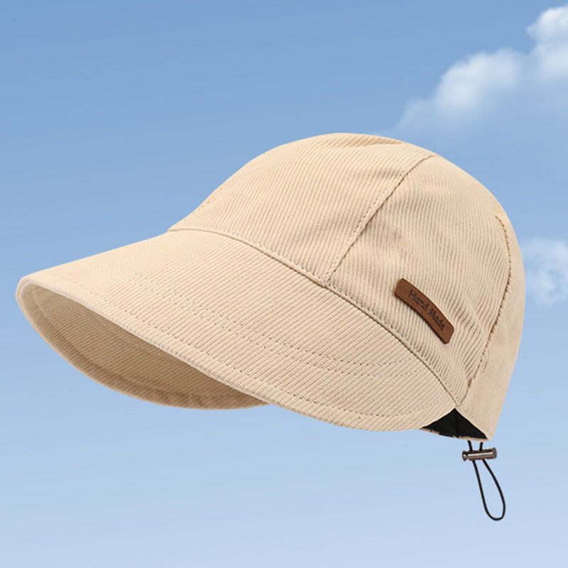 Women's Wide Brim Sun Hat – Foldable UV Protection with Adjustable Drawstring for Beach, Travel & Outdoor