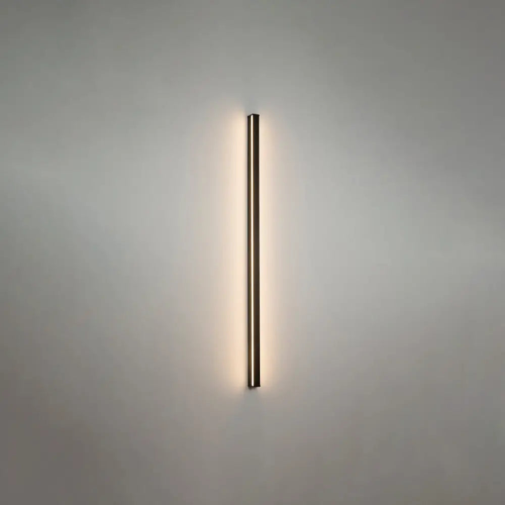 Modern Black LED Wall Light Fixture – Vertical or Horizontal Install for Hallway, Bedroom & Living Room