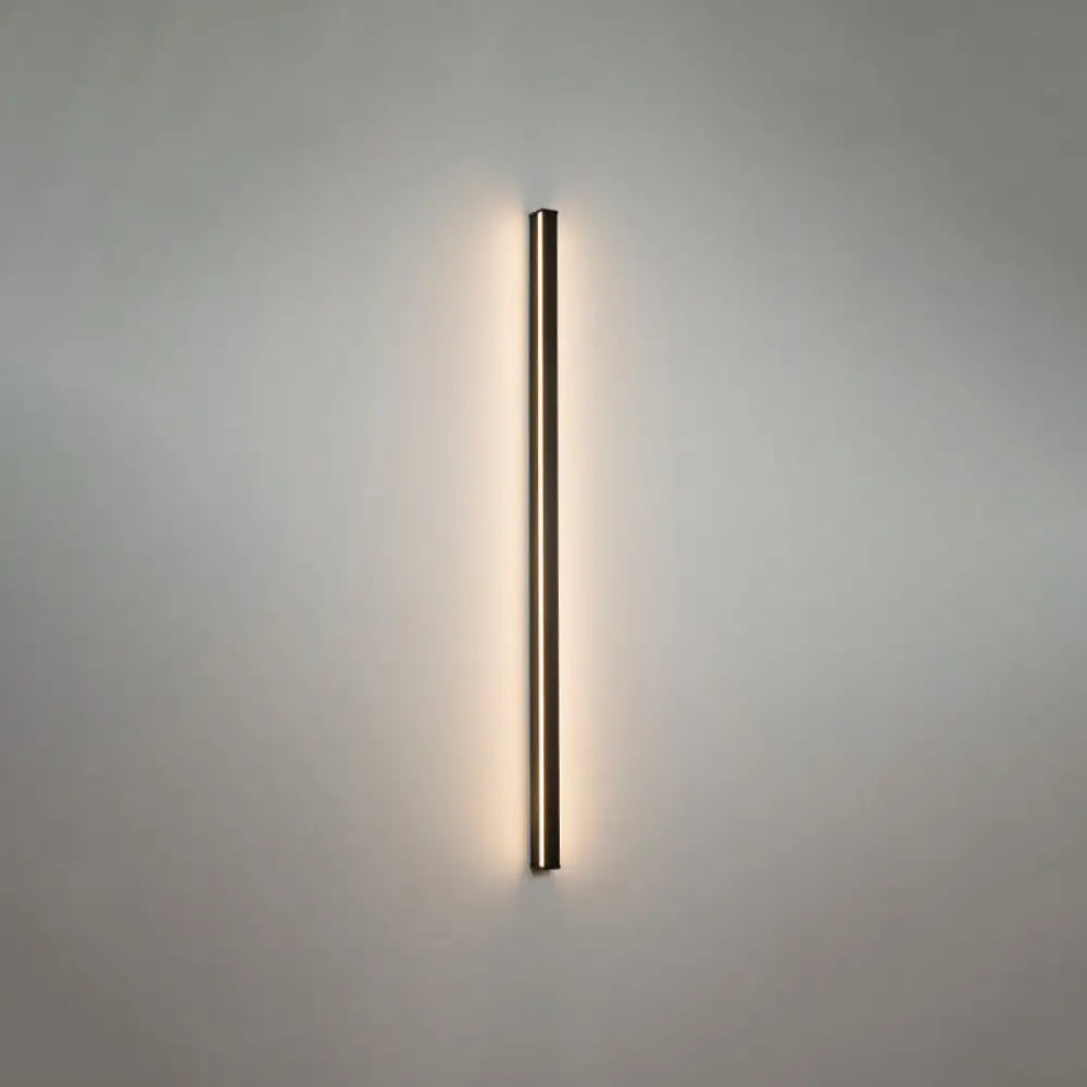 Modern Black LED Wall Light Fixture – Vertical or Horizontal Install for Hallway, Bedroom & Living Room