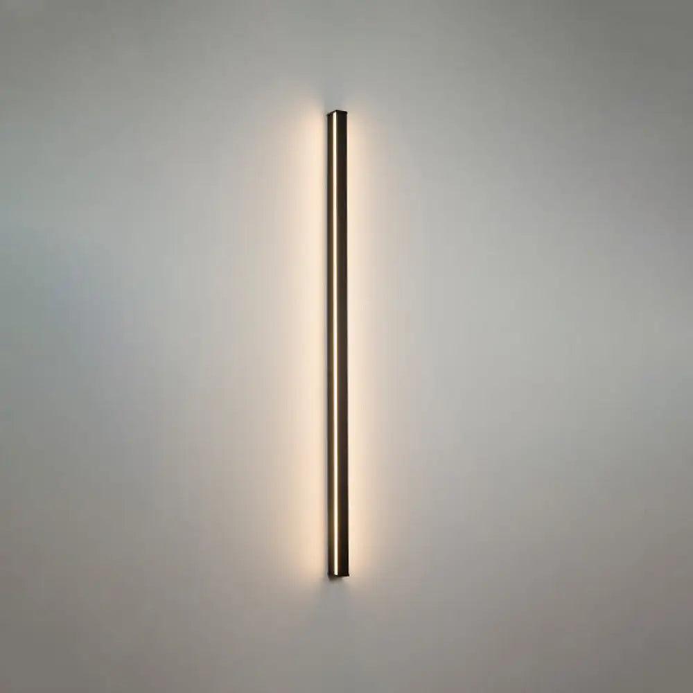 Modern Black LED Wall Light Fixture – Vertical or Horizontal Install for Hallway, Bedroom & Living Room