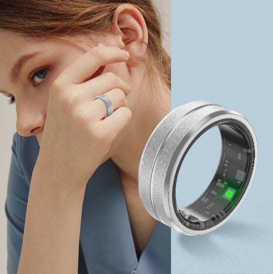 Anillo inteligente para hombres y mujeres, anillo de fitness con monitorización de frecuencia cardíaca y oxígeno en sangre, anillo resistente al agua para seguimiento del sueño