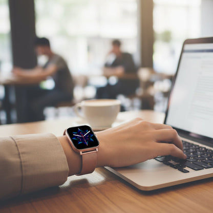 Reloj inteligente de fitness | Pantalla táctil HD de 1.83" con monitoreo de salud | Llamadas por Bluetooth para un estilo de vida activo