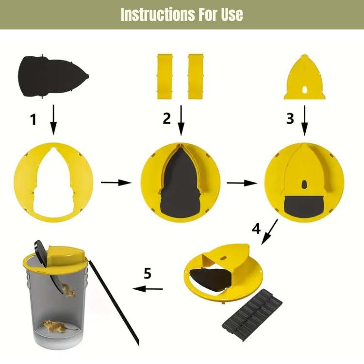Indoor Rodent Control Trap - Touchless Multi-Catch for Pet Safety