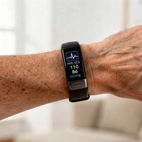 Reloj inteligente de monitoreo de salud con ECG, presión arterial y seguimiento del sueño