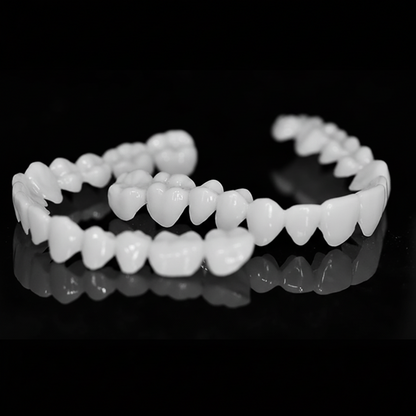 Snap-On Teeth Veneers for Upper Teeth | Temporary Cosmetic Dental Cover for Bright Confident Smile | Reusable Prosthetic Cap with Natural