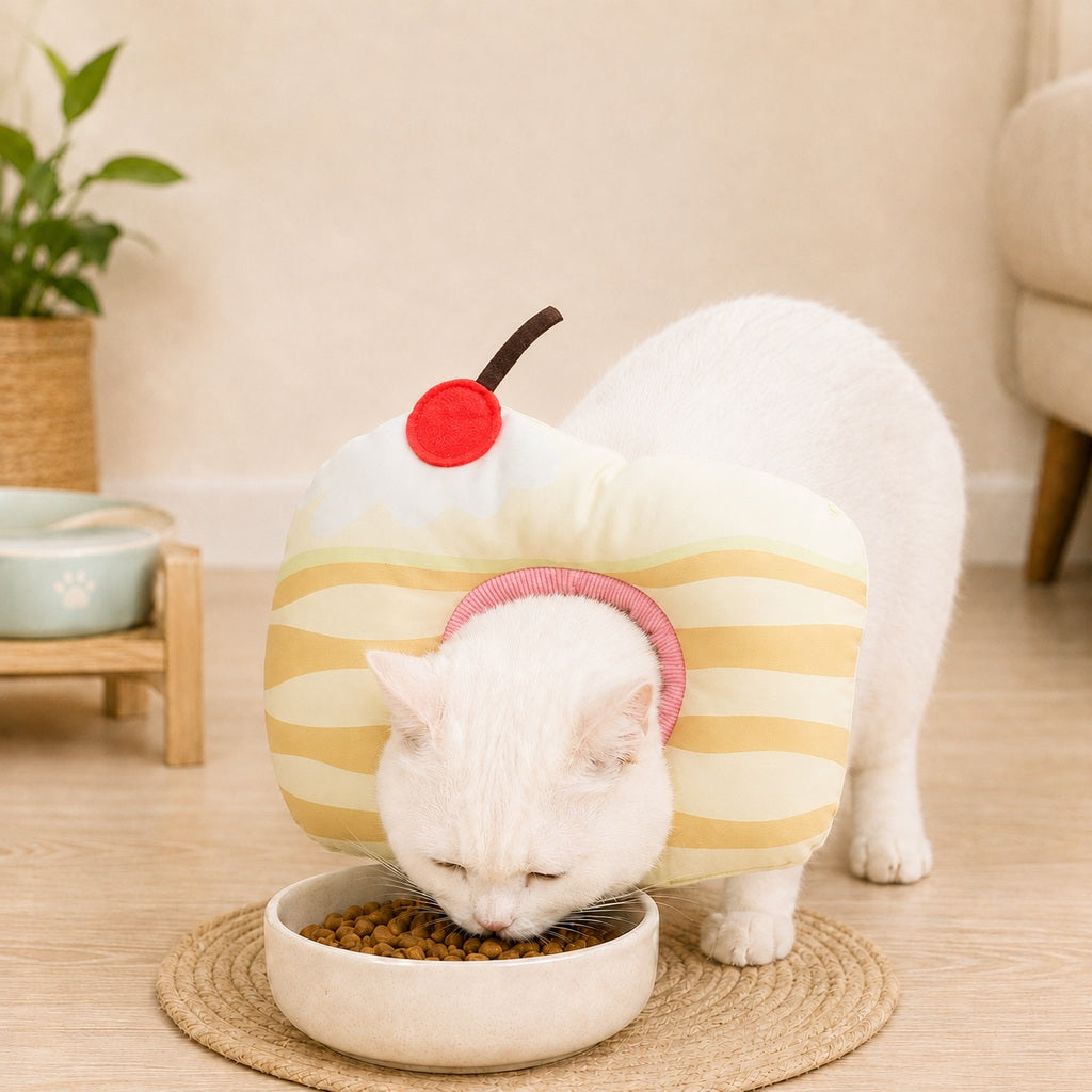 Ortekor Soft Cat Recovery Collar for Eating & Sleeping - Adjustable Cone Alternative