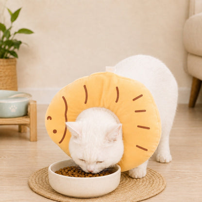 Ortekor Soft Cat Recovery Collar for Eating & Sleeping - Adjustable Cone Alternative
