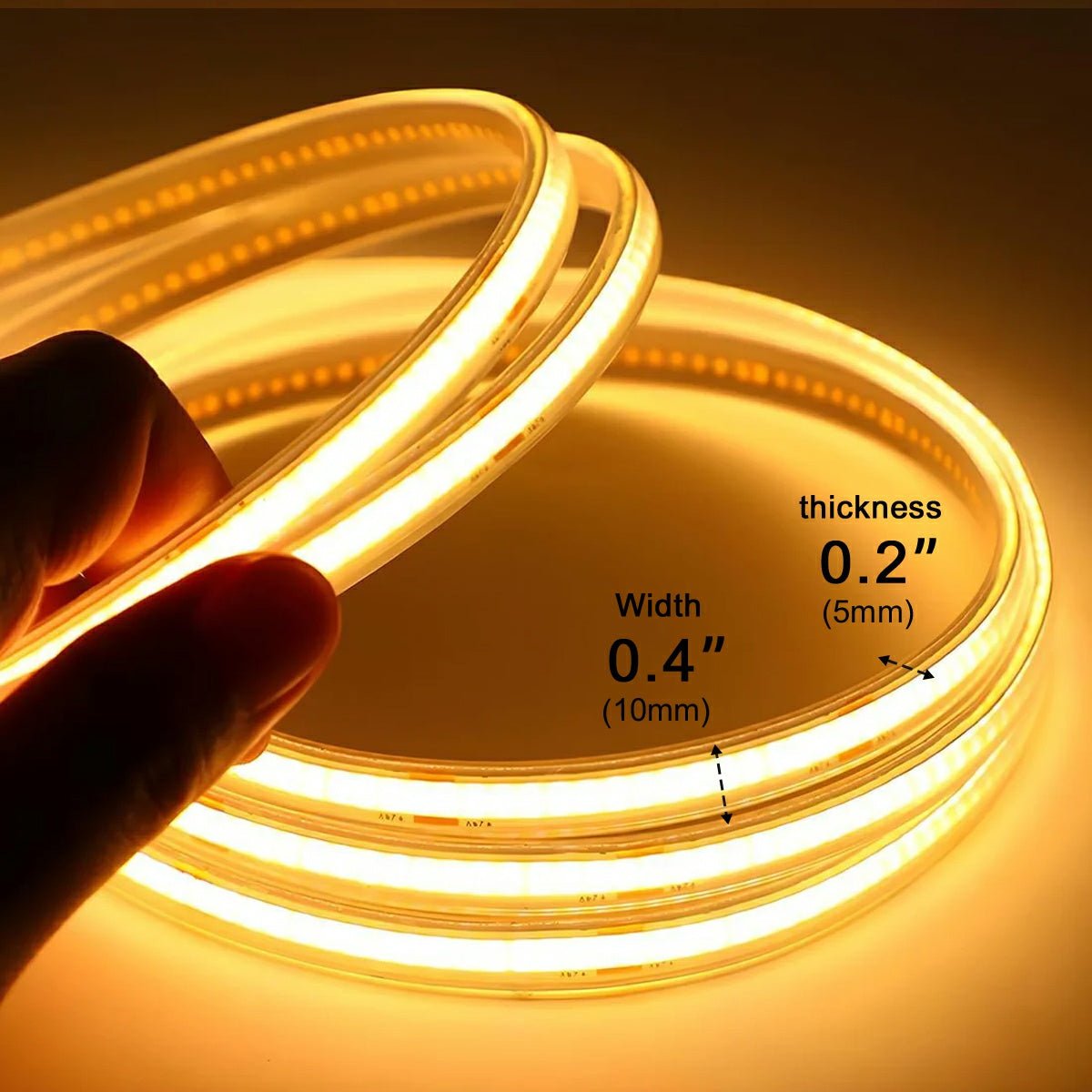 Solar-Powered Flexible Pathway Light Strip 16.4 ft Warm Glow Waterproof Deck Stair Accent Lighting for Patios Driveways Garden Borders Pergo