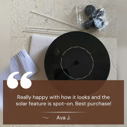Floating Solar Fountain for Bird Bath Pond Pool Patio Garden Water Feature Outdoor Decoration Self-Contained Kit