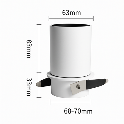 Rotatable Mini Track Light 12W LED Directional Spot Fixture for Kitchens Bedrooms Living Rooms Adjustable Accent Lighting Metal Ceiling Wall