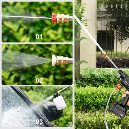 Hydroshot | Limpiadora a presión inalámbrica con boquilla 3 en 1 | Ligera y portátil para una limpieza exterior rápida