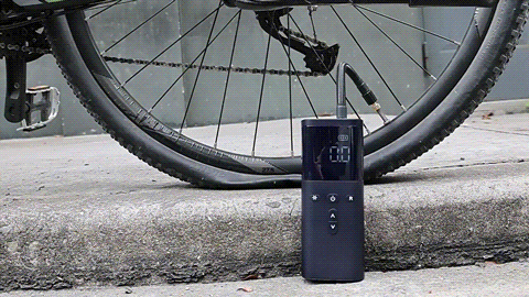 Portable Air Compressor, Tire Inflator for Cars and Motorcycles, Cordless Bike Pump with Digital Pressure Gauge