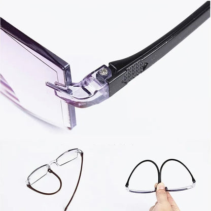 Progressive Reading Glasses with Blue Light Filter for Near & Distance Vision | Anti-Reflective Multifocal Eyewear | Lightweight TR90 Frame