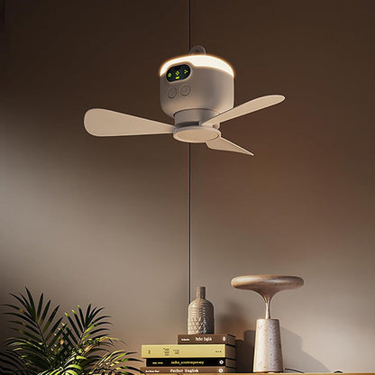 Ceiling Fan with Light and Remote, Rechargeable Battery Operated Ceiling Fan, Portable Ceiling Fan with LED for Camping