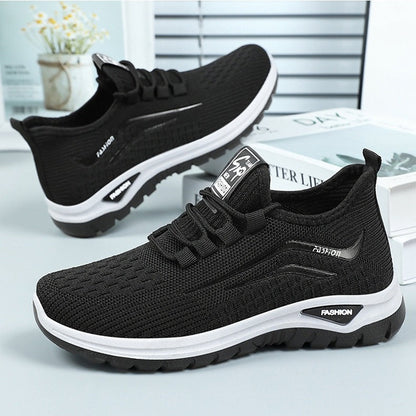 Women's Lightweight Mesh Sneakers – Breathable Slip-On Walking Shoes with Shock-Absorbing Sole for All-Day Comfort & Support