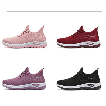 Women's Lightweight Mesh Sneakers – Breathable Slip-On Walking Shoes with Shock-Absorbing Sole for All-Day Comfort & Support