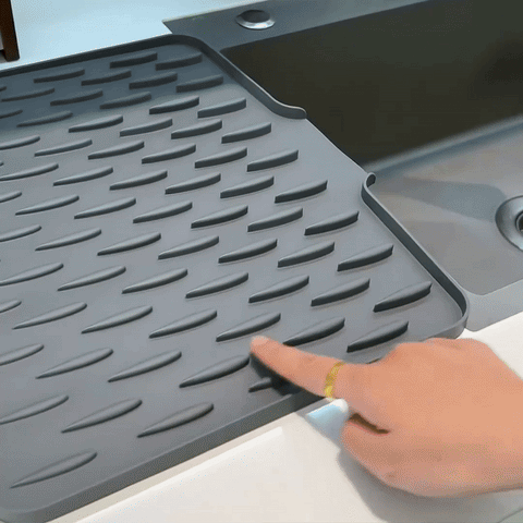 Silicool Dish Drying Mat - Heat-Resistant Silicone, Non-Slip Design