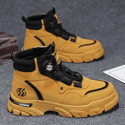 Dial-Adjust Work Shoes with 2-Second Twist Fit System for Workshop & Garage Use