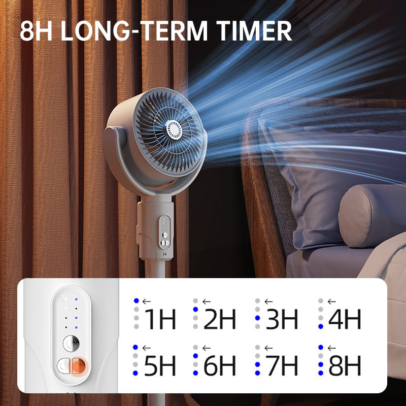 Whisper-Quiet Pedestal Fan with Remote Control USB-Powered 5-Speed Oscillating Tower Fan for Bedroom Office Living Room Adjustable Height Na