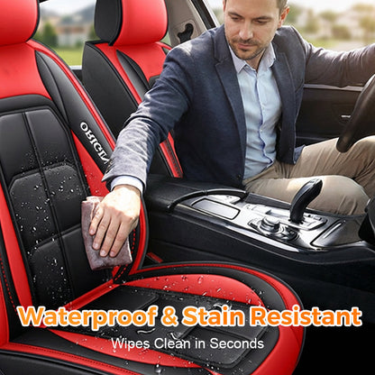 Front Seat Covers – Premium Faux Leather Protection for Cars & SUVs, Fast Install, Stain & Wear Defense