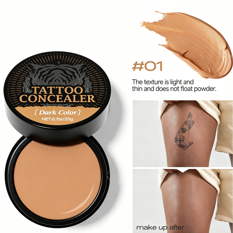Two-Tone Water-Resistant Concealer Cream for Scars, Blemishes & Skin Discoloration – Custom Match Coverage